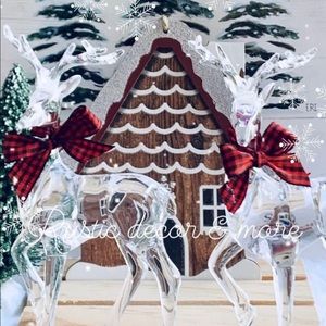 Holiday Reindeer  Decor Set For your Tier Trays